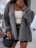 Open Front Dropped Shoulder Cardigan - Your Second Look