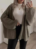 Open Front Dropped Shoulder Cardigan - Your Second Look