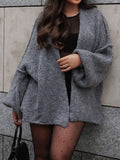 Open Front Dropped Shoulder Cardigan - Your Second Look