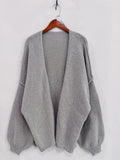 Open Front Dropped Shoulder Cardigan - Your Second Look