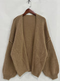 Open Front Dropped Shoulder Cardigan - Your Second Look