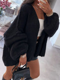 Open Front Dropped Shoulder Cardigan - Your Second Look