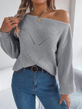 Openwork Long Sleeve Sweater - Your Second Look