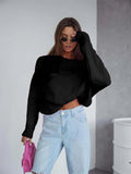 Oversized Boat Neck Drop Shoulder Sweater - Your Second Look
