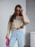 Oversized Boat Neck Drop Shoulder Sweater - Your Second Look