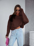Oversized Boat Neck Drop Shoulder Sweater - Your Second Look