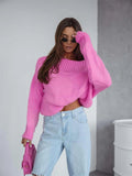 Oversized Boat Neck Drop Shoulder Sweater - Your Second Look