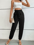 Perfee Tie Front Long Pants - Your Second Look