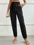 Perfee Tie Front Long Pants - Your Second Look