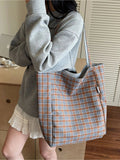 Plaid Pattern Tote Bag - Your Second Look