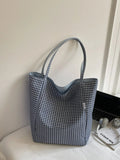 Plaid Pattern Tote Bag - Your Second Look