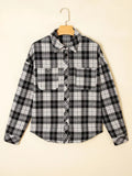 Plaid Print Chest Pockets Buttoned Shirt - Your Second Look
