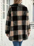 Plaid Teddy Coat with Pockets - Your Second Look