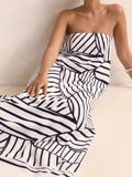 Playful Print Tube Maxi Dress - Your Second Look