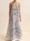 Playful Print Tube Maxi Dress - Your Second Look