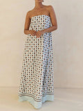 Playful Print Tube Maxi Dress - Your Second Look