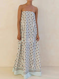 Playful Print Tube Maxi Dress - Your Second Look