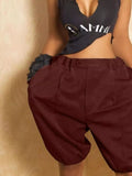 Pleated Detail High Waist Shorts - Your Second Look