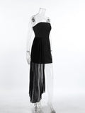 Pleated Detail Tube Mini Dress - Your Second Look