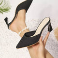Point Toe Flare Heels Sandals - Your Second Look