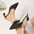 Point Toe Flare Heels Sandals - Your Second Look