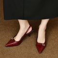 Pointed Toe Slingback Pumps - Your Second Look