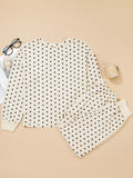 Polka Dot Top and Joggers Lounge Set - Your Second Look