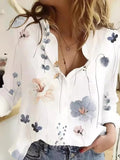 Printed Long Sleeve Blouse - Your Second Look