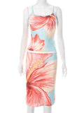 Printed Scoop Neck Cami and Skirt Set - Your Second Look