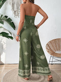 Printed Wide Leg Tube Jumpsuit - Your Second Look