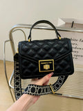 Quilted Shoulder Bag with Adjustable Strap - Your Second Look