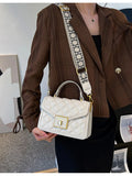 Quilted Shoulder Bag with Adjustable Strap - Your Second Look
