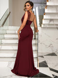 Rhinestone One - Shoulder Formal Dress - Your Second Look