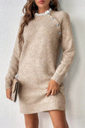 Ribbed Hem Raglan Sleeve Sweater Dress - Your Second Look