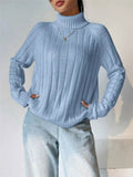 Ribbed Turtleneck Long Sleeve Sweater - Your Second Look