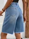 Ripped Frayed Hem Denim Shorts - Your Second Look