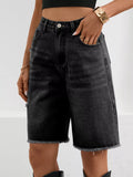 Ripped Frayed Hem Denim Shorts - Your Second Look
