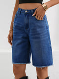 Ripped Frayed Hem Denim Shorts - Your Second Look