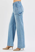 RISEN Full Size High Rise Straight Leg Jeans with Front Pockets Plus Size - Your Second Look