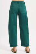 RISEN High Rise Ankle Cuffed Barrel Pants - Your Second Look