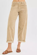 RISEN High Rise Crop Barrel Cordurory Pants - Your Second Look