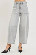 RISEN Slouchy Cropped Barrel Jeans - Your Second Look