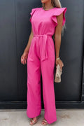 Round Neck Cap Sleeve Jumpsuit - Your Second Look