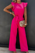 Round Neck Cap Sleeve Jumpsuit - Your Second Look
