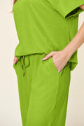 Round Neck Short Sleeve T-Shirt and Wide Leg Pants - Your Second Look