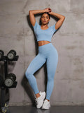 Round Neck Top and Leggings Active Set - Your Second Look