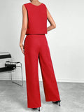 Round Neck Top and Pants Set - Your Second Look