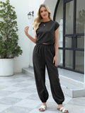 Round Neck Top and Pants Set - Your Second Look