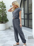 Round Neck Top and Pants Set - Your Second Look