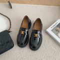Round Toe Block Heel Loafers - Your Second Look